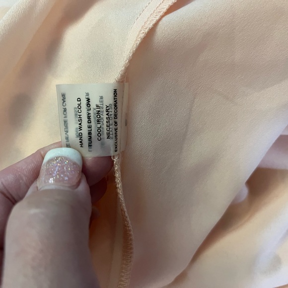 SUGAR LIPS THE MAYTE  BLUSH SPAGHETTI STRAP LASER CUT DRESS - Picture 14 of 15